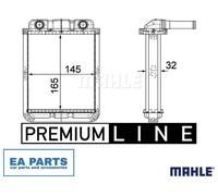 Heat Exchanger, interior heating for NISSAN ATLEON MAHLE AH 182 000P