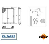 Heat Exchanger, interior heating for NISSAN JUKE PULSAR NRF 54429