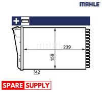 HEAT EXCHANGER, INTERIOR HEATING FOR OPEL OMEGA B MAHLE AH 155 000S
