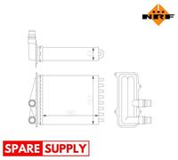HEAT EXCHANGER, INTERIOR HEATING FOR OPEL VIVARO A BUS VIVARO B NRF 54412