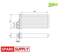 HEAT EXCHANGER, INTERIOR HEATING FOR PEUGEOT 206 206+ 307 VALEO 811565
