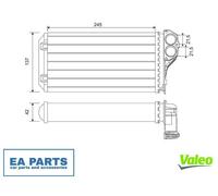 Heat Exchanger, interior heating for PEUGEOT 307 VALEO 812322 NEW