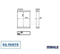 Heat Exchanger, interior heating for PEUGEOT 308 MAHLE AH 266 000S