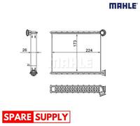HEAT EXCHANGER, INTERIOR HEATING FOR PEUGEOT 508 MAHLE AH 269 000S
