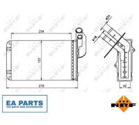 Heat Exchanger, interior heating for RENAULT 19 CLIO MEGANE NRF 58836
