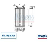 Heat Exchanger, interior heating for RENAULT TRAFIC NISSENS 73331