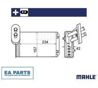 Heat Exchanger, interior heating for SEAT AROSA CORDOBA IBIZA MAHLE AH 19 000S
