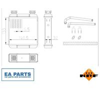 Heat Exchanger, interior heating for SMART FORTWO Cabrio NRF 54411