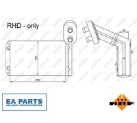 Heat Exchanger, interior heating for VW SHARAN NRF 54253
