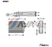 AVA COOLING SYSTEMS FTA6350 Heater matrix