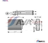 AVA COOLING SYSTEMS FTA6350 Heater matrix