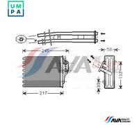 AVA COOLING SYSTEMS FTA6350 Heater matrix