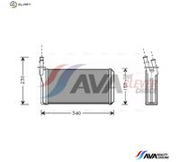 HEAT EXCHANGER INTERIOR HEATING LC6074 FOR ALFA ROMEO LANCIA 2.0L 4cyl 166 2.4L
