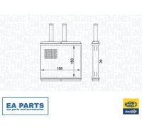 Heat Exchanger, interior heating MAGNETI MARELLI 350218437000