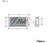 AVA COOLING SYSTEMS MS6108 Heater matrix