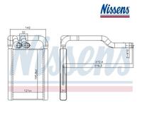 Heat Exchanger, interior heating NISSENS 707324 For KIA