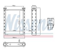 NISSENS 707413 Heater matrix