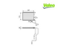 Heat Exchanger, interior heating VALEO 811579 For HONDA