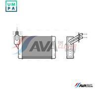 AVA COOLING SYSTEMS VN6069 Heater matrix