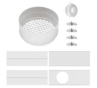 Heat Exhaust Hose Dryer Connection - Dryer Vent Parts, Vent Window Kit for Dryer, Window Seal Plates, Dryer Accessories, Tumble Dryer Connection for Exhaust Air