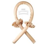 Heat-Free Curling Iron Set, Silk Curling Headband with Clips and Hair Ties, a Nighttime Alternative to Curling Irons for Natural Waves and Big Curls