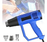 Heat Gun, 2000W Professional Hot Air Gun w/ 2 Temperature Settings, Fast Heat Hot Air Gun Kit for DIY Crafts/Shrink/Wrapping/Paint Removing (3 Nozzles)