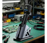 Heat Gun 550W for Soldering, 20-Level Airflow & PID Control, 212-842℉, Ideal for SMD Desoldering, Crafting, Epoxy Applications