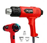 Heat Gun, BILLION GOLD 1800W Variable Temperature Hot Air Gun, 50°C-650°C, 3D Ergonomic Handle, Black & Red - Overload Protection, Perfect for Paint Stripping, Shrink Wrapping, Home Improvement