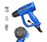 Heat Gun Electric, 2000W Hot Air Gun Dual-Temperature Settings, 300℃ & 600℃, 3 Nozzles for DIY, Stripping Paint, Shrinking PVC, BBQ, Home Improvement, Red