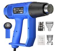 Heat Gun for Crafts, 2000W Heavy Duty Hot Air Gun Kit 300℃~600℃ Dual Temperature Settings with 3 Nozzles & Overload Protection, Ideal for Crafts, Shrink Wrapping/Tubing, Paint Removing, Epoxy Resin