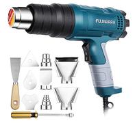 Heat Gun Kit 2000W with Dual-Temperature 5 Nozzles,Hot Air Gun 122ᵒF-1022ᵒF Heating in Seconds for DIY Shrink PVC Tubing/Wrapping/Crafts,Stripping Paint (2000W 2 Gears Temp Setting)