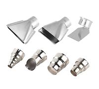 Heat Gun Nozzle Attachments 7pcs 35-40mm Shrink Wrap Heat Gun Nozzles Kit for Hot Air Soldering Station Hot Air Gun Accessories Tools Kit