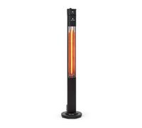 Heat Guru Plus Radiant Heater 2000 W 3 Heat Settings Remote Control Black