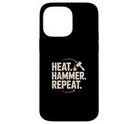Heat Hammer Repeat Blacksmith Forge Metalwork Case for iPhone 14 Pro Max