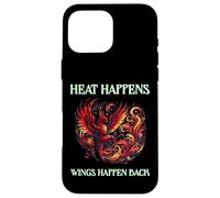 Heat Happens, Wings Happen Back, Motivation Phoenix Rebirth Case for iPhone 16 Pro Max