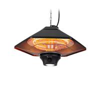 Heat Hexa Infrared Radiant Heater 800/1200/2000W Halogen IP34 LED black