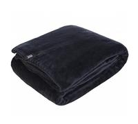 HEAT HOLDERS 1 No Snuggle Ups Thermal Winter Warm Luxury Soft Fleece 1.7 Tog Blanket/Throw One Size - NOT electric (BLACK)