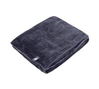 HEAT HOLDERS 1 No Snuggle Ups Thermal Winter Warm Luxury Soft Fleece 1.7 Tog Blanket/Throw One Size - NOT electric (ANTIQUE SILVER)