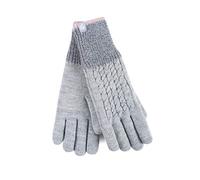 HEAT HOLDERS 1 Pair Ladies GENUINE Heatweaver Thermal GLOVES (S/M, L.Grey - Kisdon)