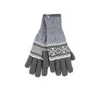 HEAT HOLDERS 1 Pair Mens GENUINE Heatweaver Thermal GLOVES 2 styles / 2 Sizes S/M, L/XL (Light Grey KARLSTAD, L/XL)
