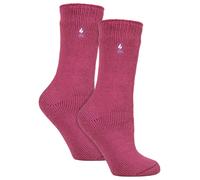 Heat Holders 2 Pack Ladies Original Thermal Moisture Wicking Socks - 4-8 UK - Mid Pink