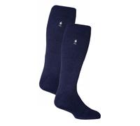 Heat Holders 2 Pack Mens Extra Long Knee High Ski Socks - 6-11 UK - Navy