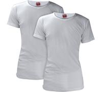 HEAT HOLDERS - 2 Pack Mens Winter Thermal Underwear Short Sleeve Top | Soft Warm Cotton Rich T-Shirt (M, White)