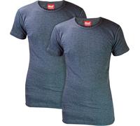 HEAT HOLDERS - 2 Pack Mens Winter Thermal Underwear Short Sleeve Top | Soft Warm Cotton Rich T-Shirt (L, Charcoal)