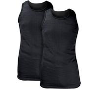 HEAT HOLDERS - 2 Pack Mens Winter Thermal Underwear Sleeveless Top | Soft Warm Cotton Rich Breathable Vest (XL, Charcoal)