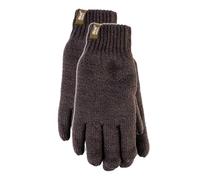 HEAT HOLDERS 2 Pack Mens Thermal Gloves for Winter Fleece Lining Ribbed Warm Heatweaver Gloves (L-XL, Forest Green)