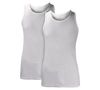 HEAT HOLDERS - 2 Pack Mens Winter Thermal Underwear Sleeveless Top | Soft Warm Cotton Rich Breathable Vest (M, White)