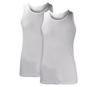 HEAT HOLDERS - 2 Pack Mens Winter Thermal Underwear Sleeveless Top | Soft Warm Cotton Rich Breathable Vest (XXL, White)