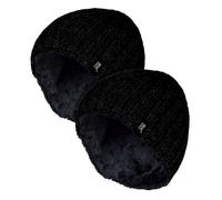 HEAT HOLDERS 2 Pack Winter Beanie Hat Insulated Fleece Lined Ribbed Hat | Thermal Warm Hat