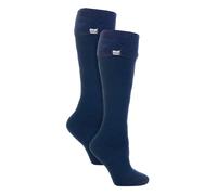 Heat Holders Ladies 2 Pack Wellington Soft Brushed Inner Boot Socks - 4-8 UK - Indigo